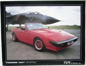 1980 81 82 83 1984 1985 1986 1987 TVR Tasmin 280i Red Convertible Jet Spec Sheet