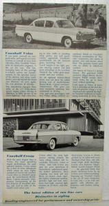 1962-1963 Vauxhall Velox and Cresta Tabbed Sales Brochure - Australian Market