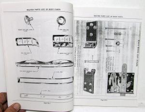 1928 to 1941 Buick Master Body Parts List Catalog Book Sedan Coupe Reproduction