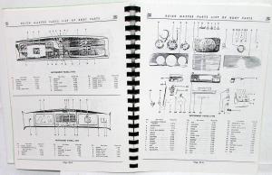 1928 to 1942 Buick Master Body Parts List Catalog Book Sedan Coupe Reproduction