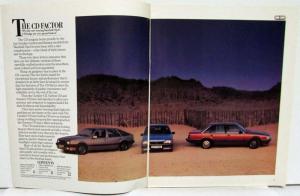 1984-1985 Vauxhall CD Range Sales Brochure Cavalier Carlton Senator - UK