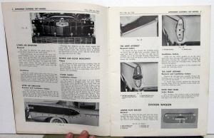 1957 Studebaker Dealer Passenger Car Shop Manual Supplement Champion Commander