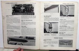 1957 Studebaker Dealer Passenger Car Shop Manual Supplement Champion Commander