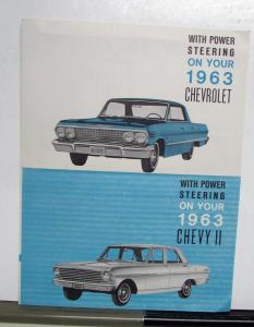 1963 Chevrolet Chevy II Power Steering ORIGINAL Sales Leaflet