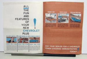 1963 Chevrolet Chevy II Power Steering ORIGINAL Sales Leaflet