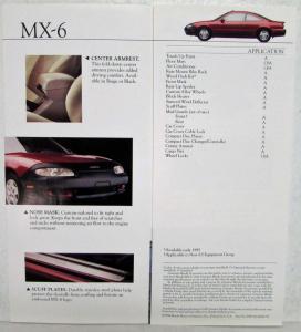 1995 Mazda MX-6 Sports Coupe Accessories Folder