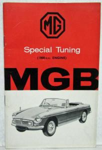 1964 MG MGB 1800cc Engine Special Tuning Guide