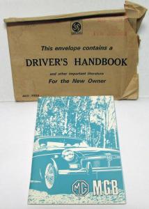 1972 MG MGB Drivers Handbook Owners Manual with Consumer Information