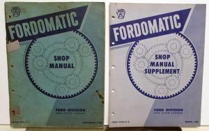 1951 Ford Fordomatic Transmission Dealer Shop Service Repair Manual W/Supplement