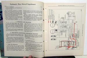 1951 Ford Fordomatic Transmission Dealer Shop Service Repair Manual W/Supplement