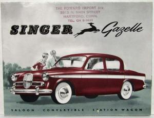 1959 1960 Singer Gazelle Sales Folder Saloon Convertible Station Wagon - US Mkt