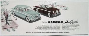 1959 1960 Singer Gazelle Sales Folder Saloon Convertible Station Wagon - US Mkt