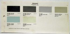 1962 Peugeot Paint Chips