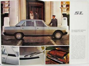 1977 Peugeot 604 SL Sales Brochure - French Text