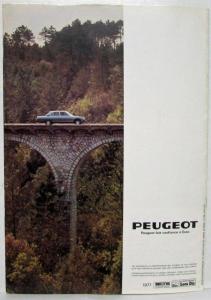 1977 Peugeot 604 SL Sales Brochure - French Text