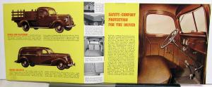 1939 Ford V8 Commercial Cars Panel Truck Pickup Stake Sedan Sales Brochure 10/38