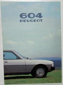 1979 Peugeot 604 Sales Brochure - French Text