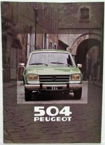 1978-1983? Peugeot 504 Station Wagon Sales Brochure - French Text