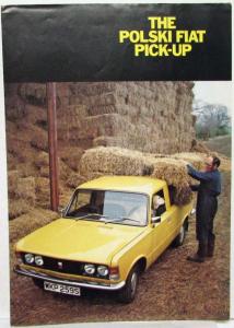 1979 Polski Fiat Pick-up Truck Sales Brochure - UK Market