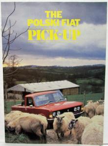 1980 Polski Fiat Pick-up Truck Sales Brochure - UK Market