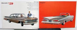 1959 Chevrolet Impala Nomad Biscayne Bel Air Corvette Sales Brochure Version 2