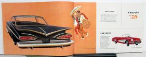 1959 Chevrolet Impala Nomad Biscayne Bel Air Corvette Sales Brochure Version 2