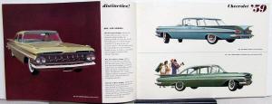 1959 Chevrolet Impala Nomad Biscayne Bel Air Corvette Sales Brochure Version 2