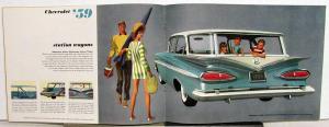 1959 Chevrolet Impala Nomad Biscayne Bel Air Corvette Sales Brochure Version 2