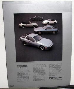 1984 Porsche 928S Under the Stars Sales Brochure