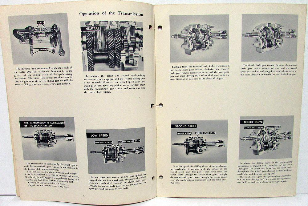 1948 Packard Service Training Program Manual Transmission & Overdrive