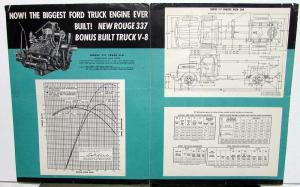 1949 Ford F7 Chassis with Cab Big Job Truck Sales Folder & Specs REVISED