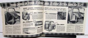 1952 Ford Truck F Series Courier Bus Pickup Panel Stake Full Line Sale Brochure