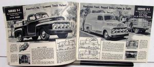 1952 Ford Truck F Series Courier Bus Pickup Panel Stake Full Line Sale Brochure