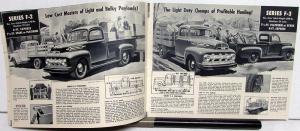 1952 Ford Truck F Series Courier Bus Pickup Panel Stake Full Line Sale Brochure