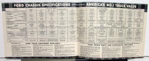 1952 Ford Truck F Series Courier Bus Pickup Panel Stake Full Line Sale Brochure