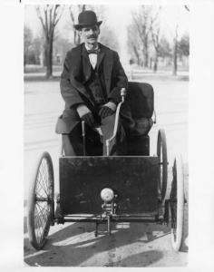 1896 Ford Quadricycle with Henry Press Photo and Release 0001