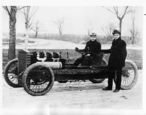 1902 Ford 999 Racing Car with Henry & Barney Oldfield Press Photo & Release 0002