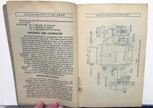 1916 Buick Delco Electrical System Owners Instruction Manual D44 45 46 47 Orig