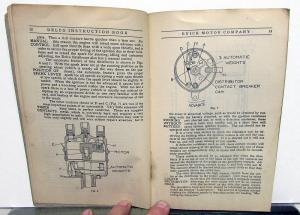 1916 Buick Delco Electrical System Owners Instruction Manual D44 45 46 47 Orig