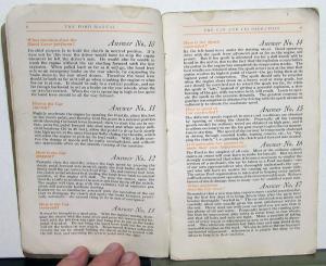 1914 1915 Ford Model T Owners Instruction Book Manual Care & Op Original Rare