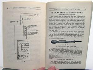 1916 Oakland Model 38 Owners manual Delco Instruction Book Electrical Orig