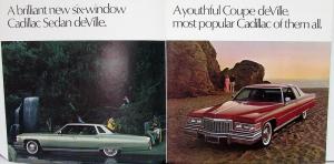 1975 Cadillac deVille Fleetwood Brougham Eldorado Sales Brochure Original