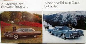 1975 Cadillac deVille Fleetwood Brougham Eldorado Sales Brochure Original