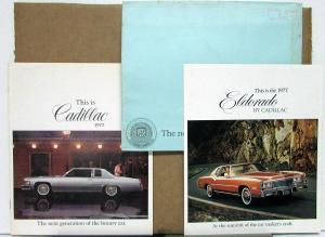 1977 Cadillac Eldorado & Full Line Sales Brochure (2) & Note & Env From Dealer