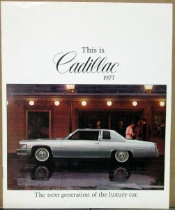 1977 Cadillac Eldorado & Full Line Sales Brochure (2) & Note & Env From Dealer