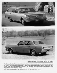 1968 Ford Futura Station Wagon and Four Door Sedan Press Photo 0075