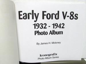 Early Ford V8s 1932-1942 Photo Album Historical Coffee Table Book James Moloney