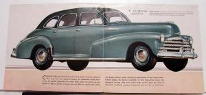 1947 Chevrolet Fleetline Fleetmaster Stylemaster Color Sales Folder Brochure