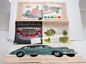 1947 Chevrolet Fleetline Fleetmaster Stylemaster Color Sales Folder Brochure