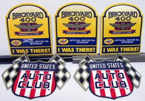 1996 Brickyard 400 NASCAR Race Souvenir Decal Sticker Set USAC Pennzoil Indy